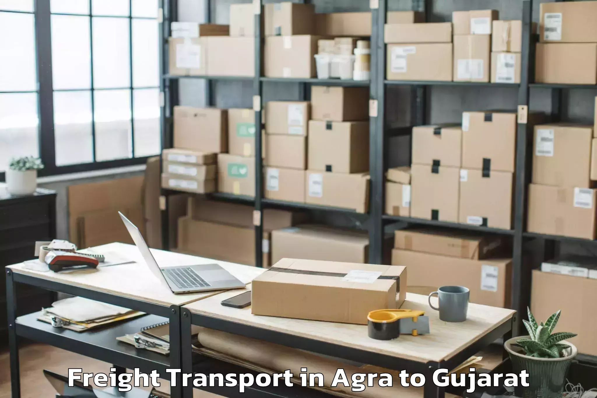 Book Agra to Kanodar Freight Transport Online